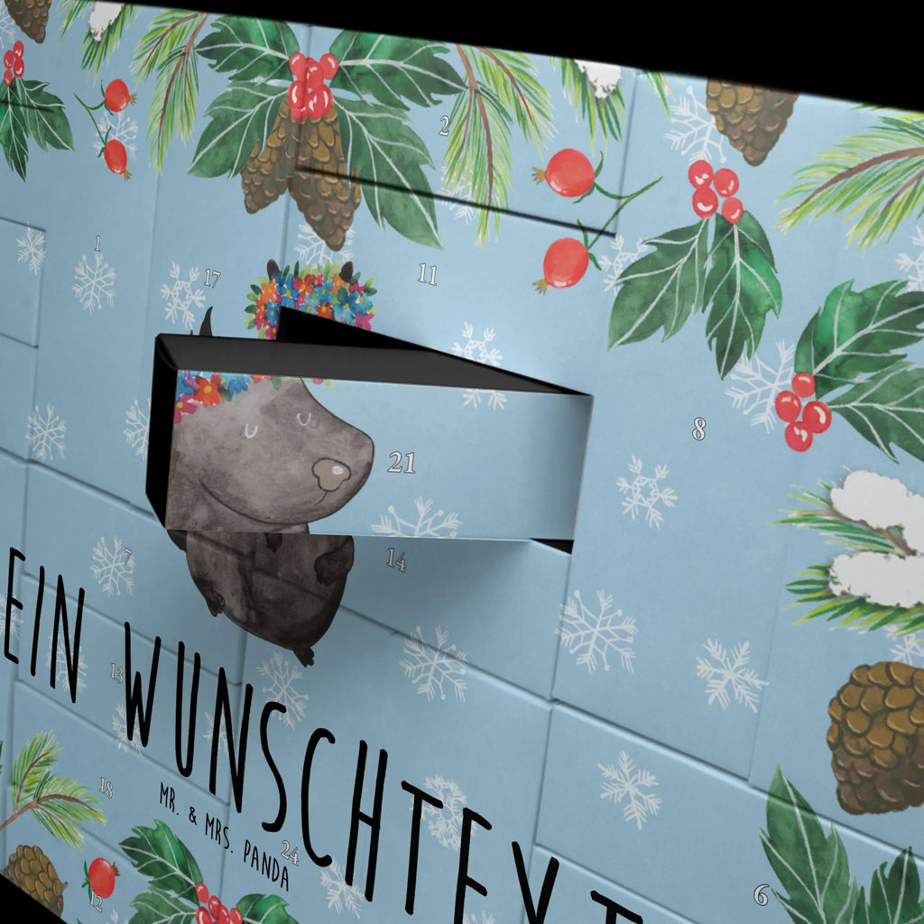 Personalisierter Befüllbarer Adventskalender Stinktier Mädchen Adventskalender Zum Selbst Befüllen, Befüllbarer Adventskalender, Skunk, Stinktier, Namaste, Stinker, Stinki, Raubtier, Wildtier, Yoga