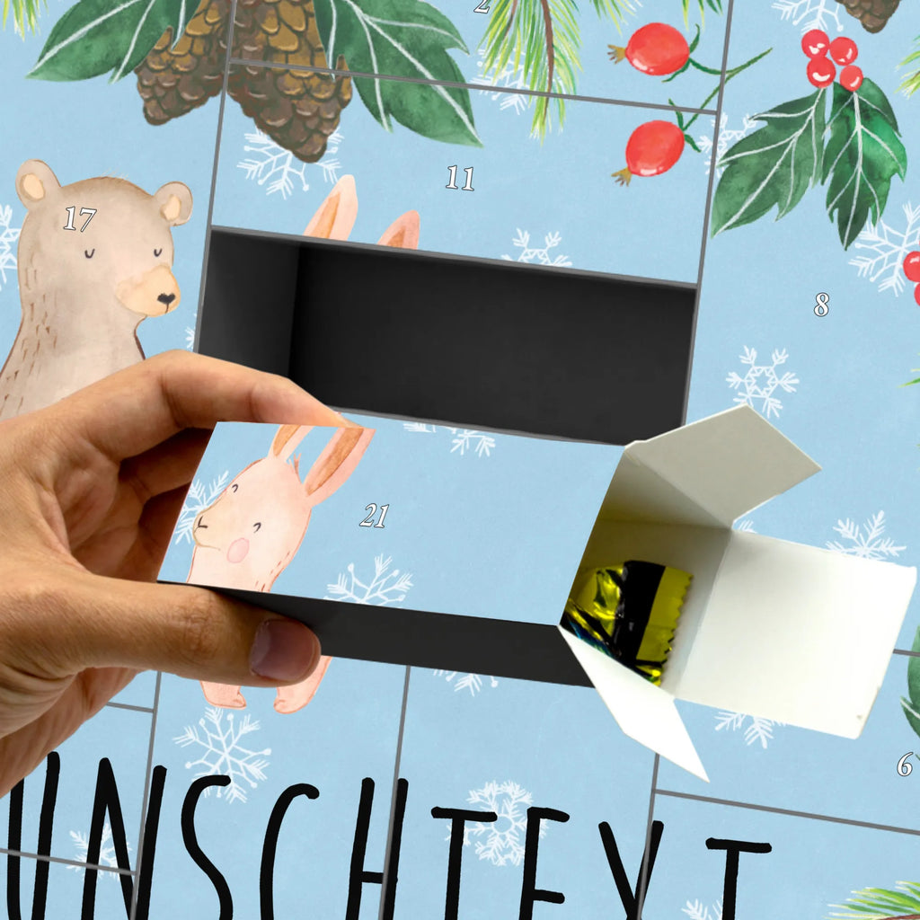 Personalisierter Befüllbarer Adventskalender Bär und Hase Umarmen Adventskalender Zum Selbst Befüllen, Befüllbarer Adventskalender, Freundin, Jahrestag, Verlobung, Liebesgeschenk, Ehefrau, Heiratsantrag, Heiraten, Hocheitstag, Freund, Ehemann, Partner, Liebe, Freunde, Hase, Bärchen, Bär, Best Friends, Bester Freund