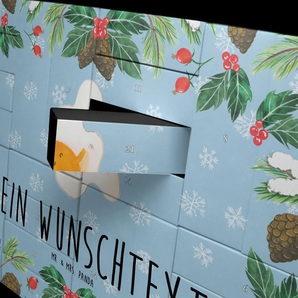 Personalisierter Befüllbarer Adventskalender Spiegelei Ei Befüllbarer Adventskalender, Adventskalender Zum Selbst Befüllen, Tiere, Tiermotive, Gute Laune, Lustige Sprüche, Liebe, Spiegelei, Glücklich, Ei, Tag, Schön