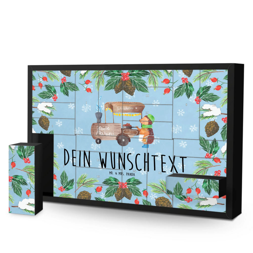 Personalisierter Befüllbarer Adventskalender Igel Maronen Adventskalender Zum Selbst Befüllen, Befüllbarer Adventskalender, Advent, Heiligabend, Winter, Wintermotiv, Weihnachten, Weihnachtsdeko, Nikolaus, Kastanien, Maronen, Weihnachtsmarkt, Duft