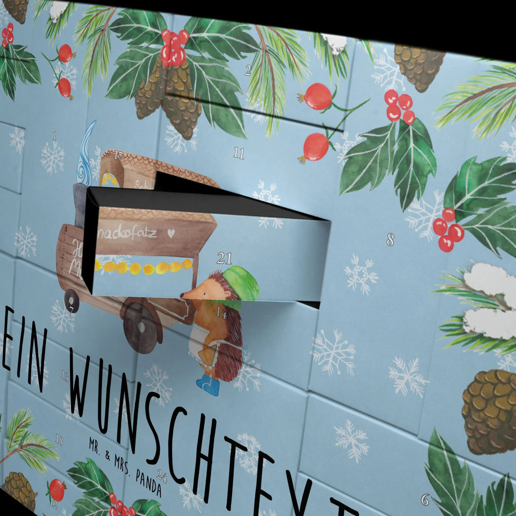 Personalisierter Befüllbarer Adventskalender Igel Maronen Adventskalender Zum Selbst Befüllen, Befüllbarer Adventskalender, Advent, Winter, Heiligabend, Wintermotiv, Nikolaus, Weihnachten, Weihnachtsdeko, Kastanien, Maronen, Weihnachtsmarkt, Duft