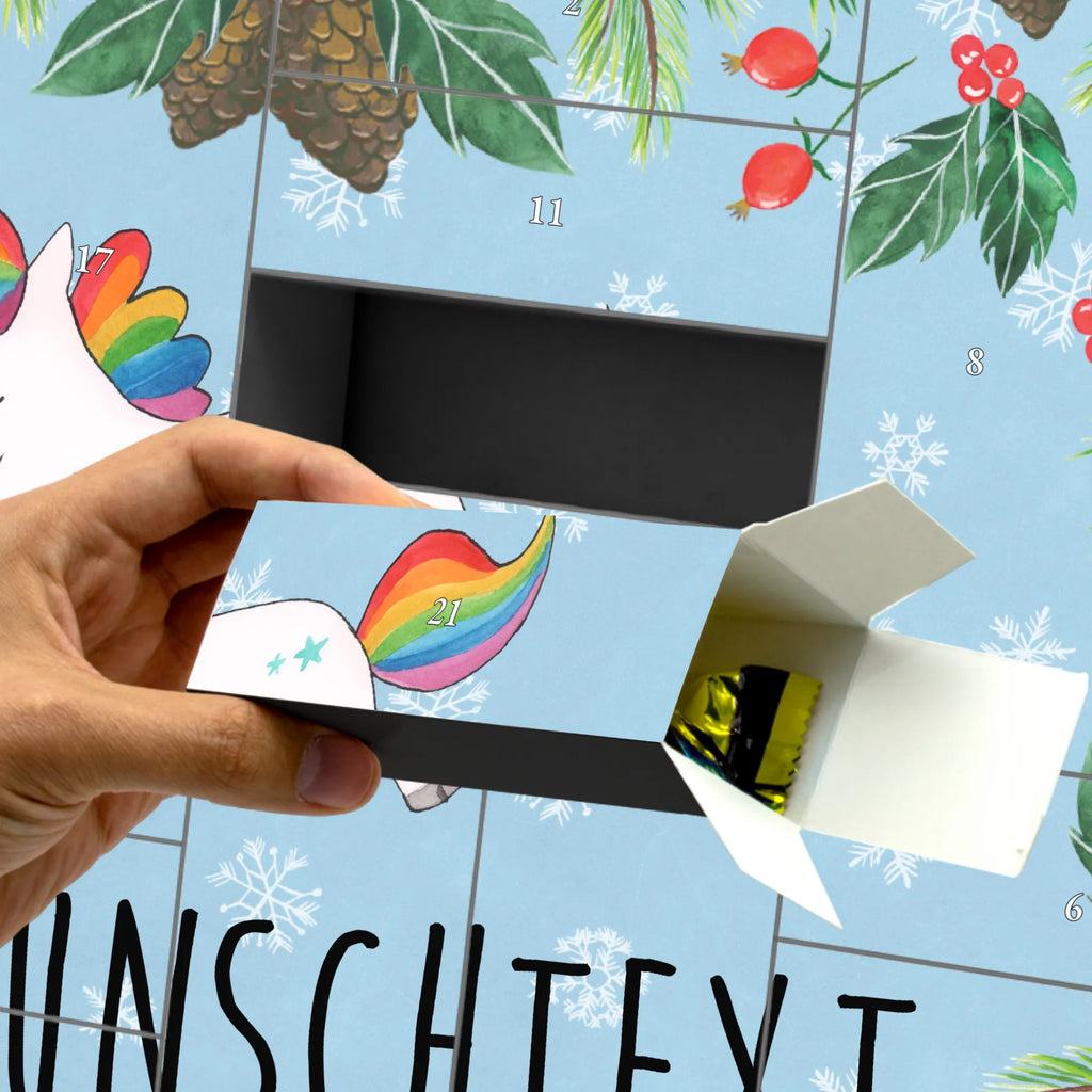 Personalisierter Befüllbarer Adventskalender Einhorn Happy Befüllbarer Adventskalender, Adventskalender Zum Selbst Befüllen, Einhorn, Einhorn Deko, Einhörner, Unicorn, Fröhlich, Freude, glücklich, Lachen, Spaß, Spannend, Lächeln, Lebensfreude, Witzig