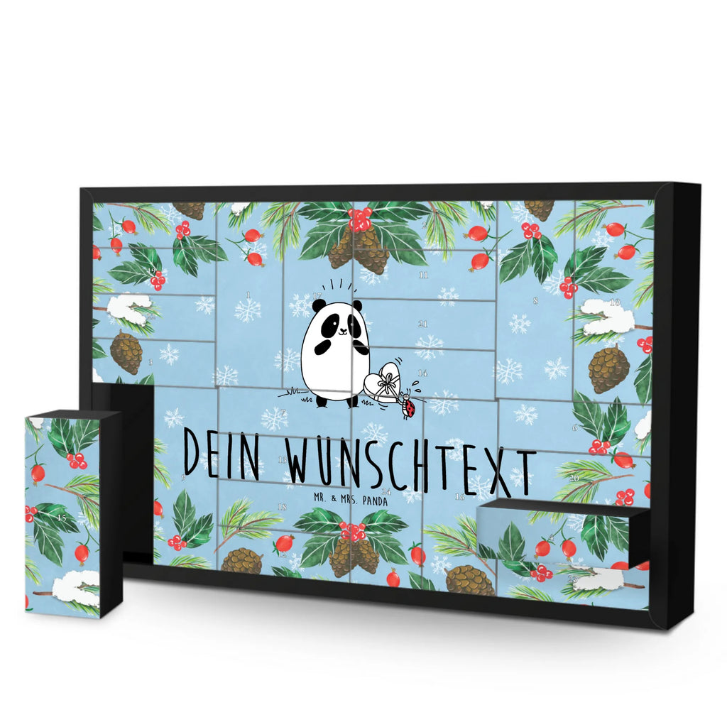 Personalisierter Befüllbarer Adventskalender Panda Dankeschön Adventskalender Zum Selbst Befüllen, Befüllbarer Adventskalender