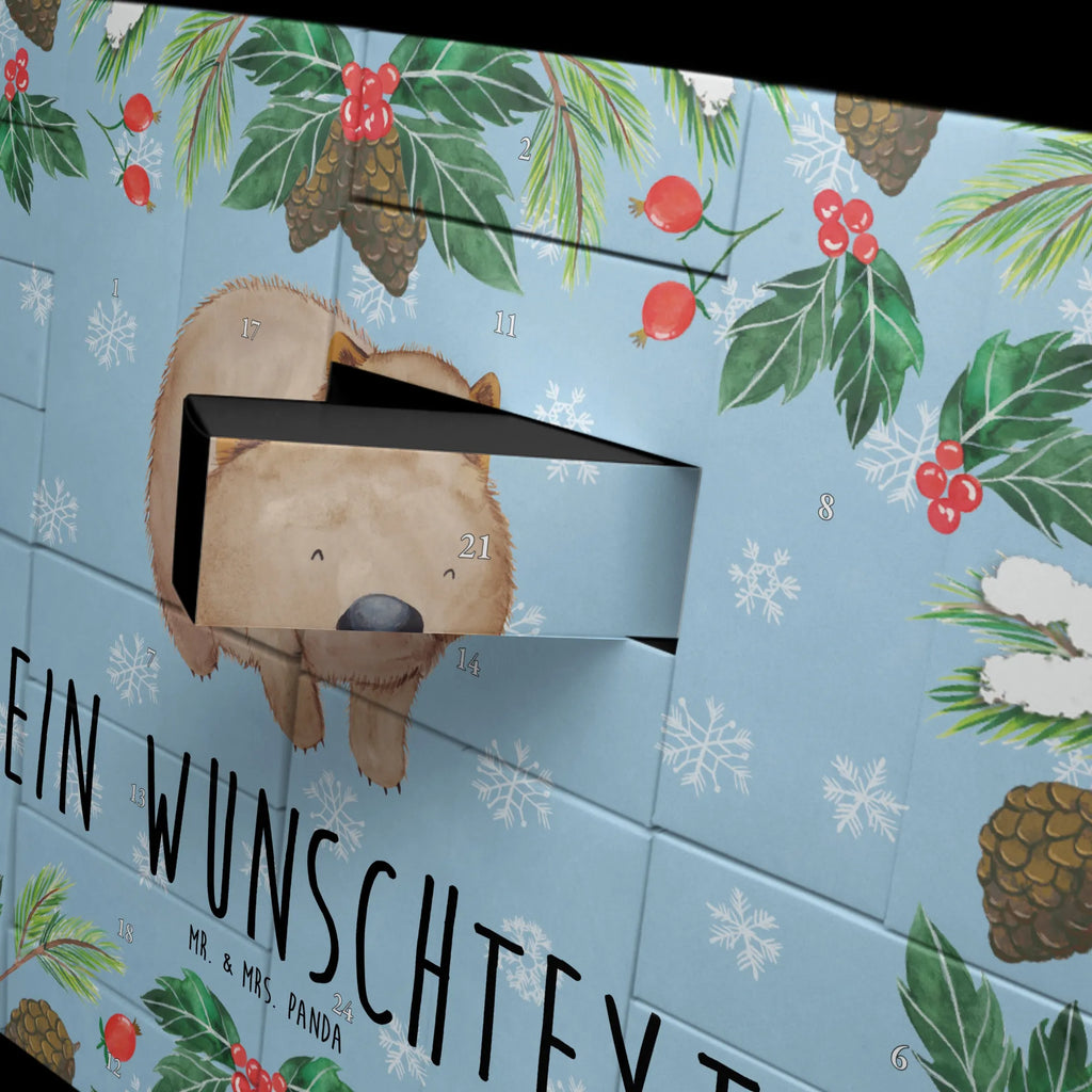 Personalisierter Befüllbarer Adventskalender Wombat Befüllbarer Adventskalender, Adventskalender Zum Selbst Befüllen, Tiermotive, Tiere, Gute Laune, Lustige Sprüche, Spruch, Motivation, Australien, Das Leben Ist schön, Wombat
