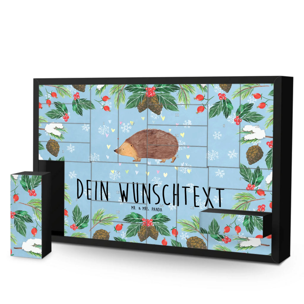Personalisierter Befüllbarer Adventskalender Igel Herzen Adventskalender Zum Selbst Befüllen, Befüllbarer Adventskalender, Tiermotive, Tiere, Gute Laune, Lustige Sprüche, Kuss, Herzen, Igel, Herz, Vertrauen, Leben, Liebe
