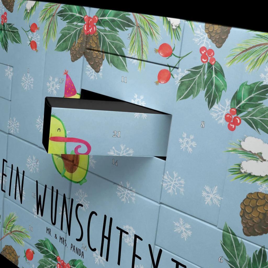 Personalisierter Befüllbarer Adventskalender Avocado Feier Adventskalender Zum Selbst Befüllen, Befüllbarer Adventskalender, Avocado, Gesund, Veggie, Vegan, Geburtstag, Gute Laune, Party, Fete, Feierlichkeit, Tröte, Feier
