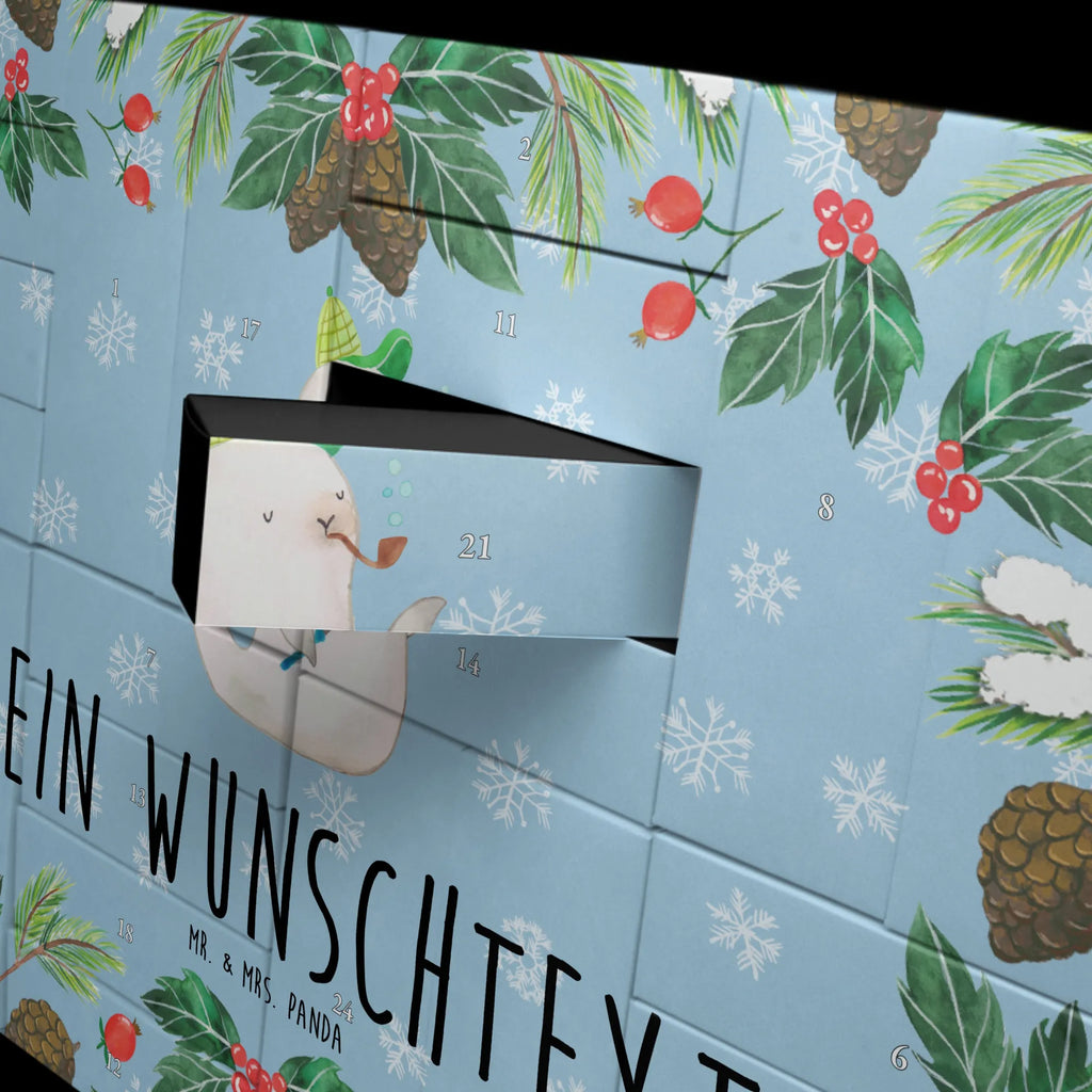Personalisierter Befüllbarer Adventskalender Robbe Sherlock Adventskalender Zum Selbst Befüllen, Befüllbarer Adventskalender, Tiermotive, Tiere, Gute Laune, Lustige Sprüche