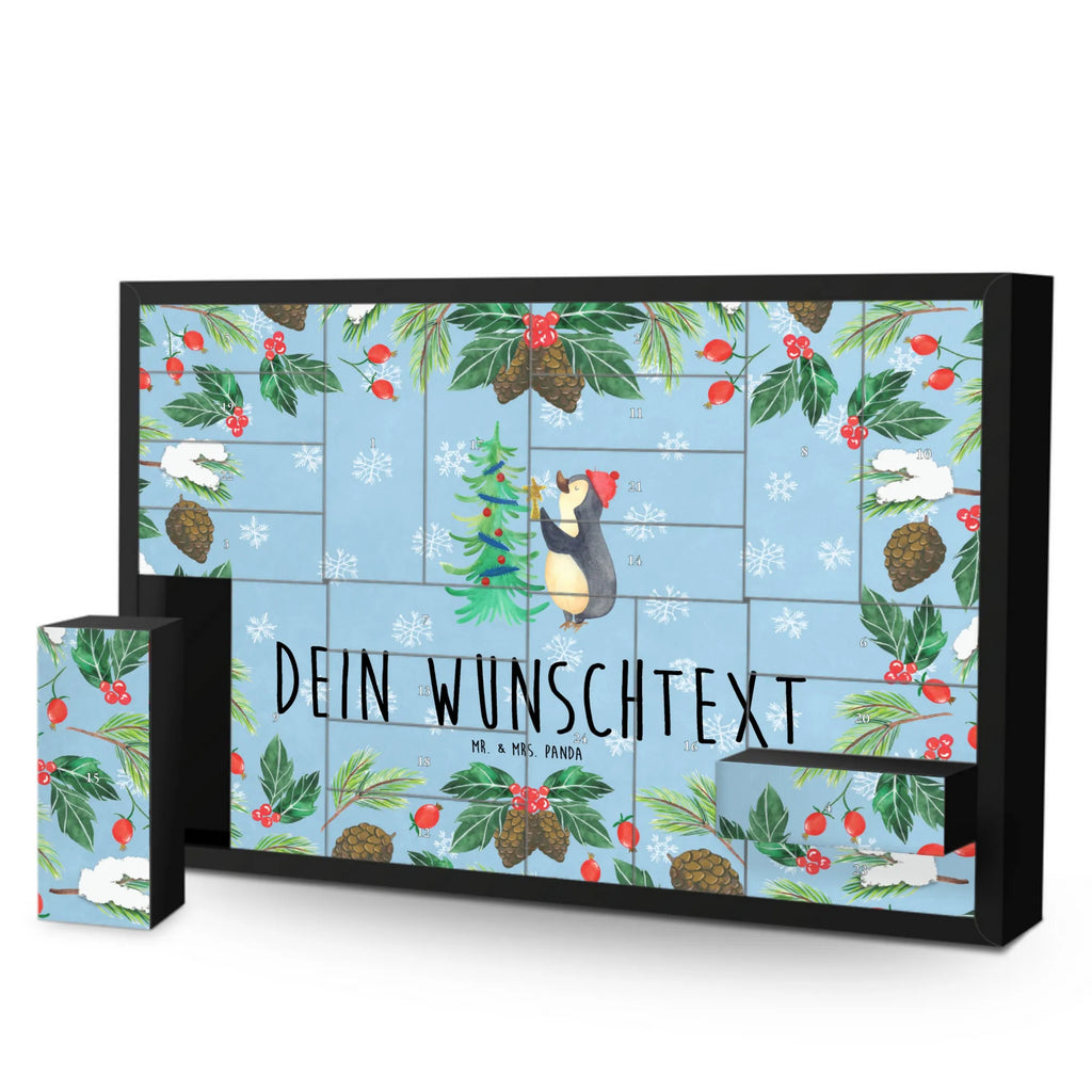 Personalisierter Befüllbarer Adventskalender Pinguin Weihnachtsbaum Adventskalender Zum Selbst Befüllen, Befüllbarer Adventskalender, Advent, Heiligabend, Winter, Wintermotiv, Weihnachten, Weihnachtsdeko, Nikolaus, Pinguin