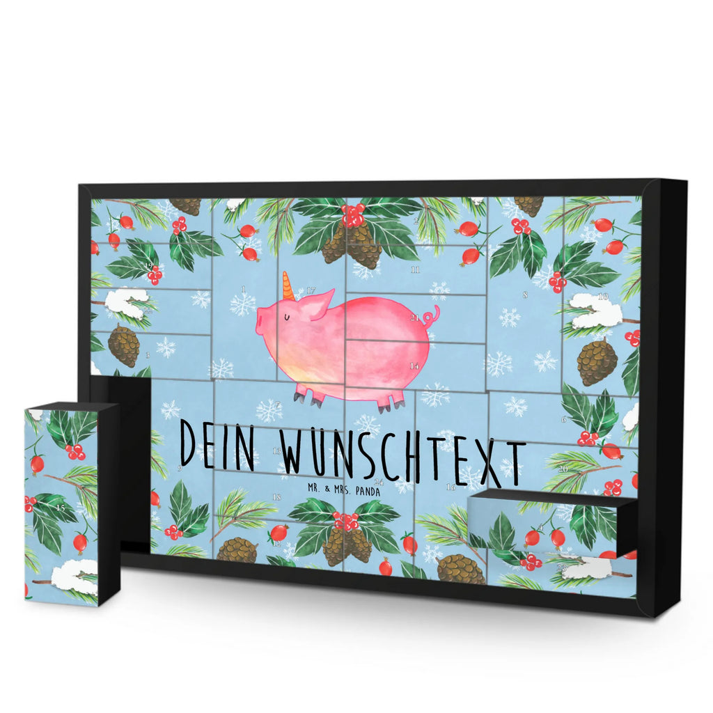 Personalisierter Befüllbarer Adventskalender Einhorn Schwein Adventskalender Zum Selbst Befüllen, Befüllbarer Adventskalender, Einhorn, Einhorn Deko, Einhörner, Unicorn, Funny, Spruch, Party, English, Spaß, Englisch, Bauer, Schweinhorn, Piggy, Schwein, Witzig. Lustig, Pig, Geschenk