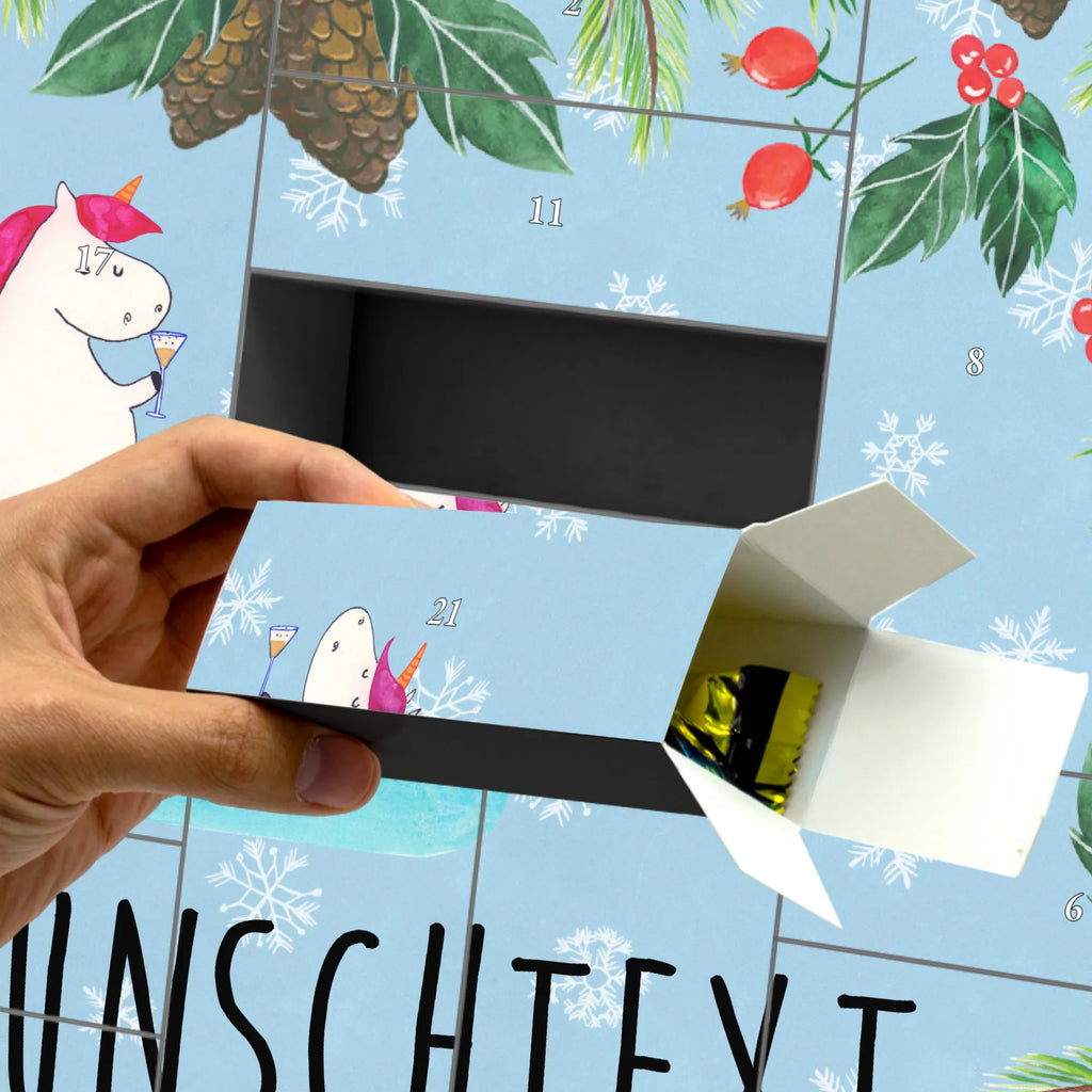 Personalisierter Befüllbarer Adventskalender Einhorn Sekt Befüllbarer Adventskalender, Adventskalender Zum Selbst Befüllen, Unicorn, Einhorn, Einhörner, Einhorn Deko, Sekt, Mädelsabend, BFF, Spaß, Anstoßen, Party, Beste, Freundin, Korken, Freundinnen