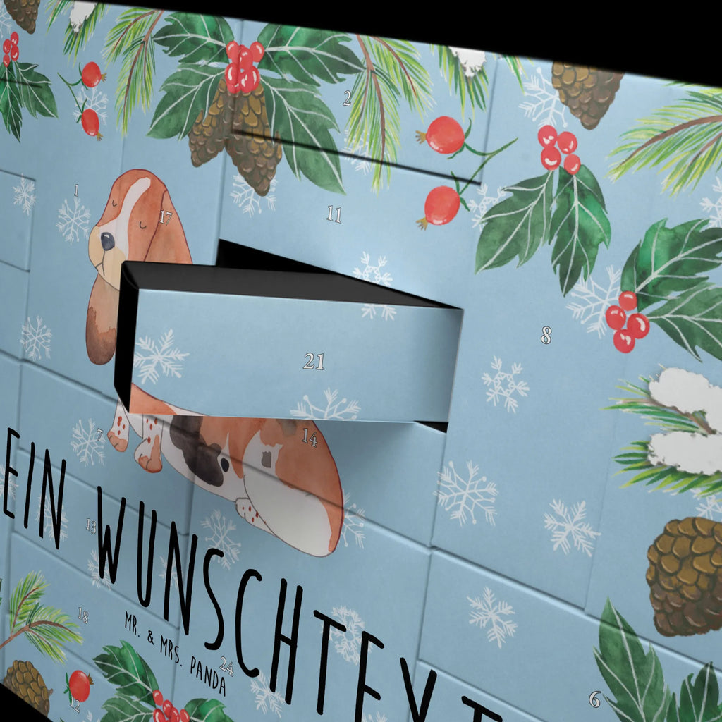 Personalisierter Befüllbarer Adventskalender Hund Basset Hound Adventskalender Zum Selbst Befüllen, Befüllbarer Adventskalender, Hunderasse, Tierliebhaber, Hundemotiv, Haustier, Hundebesitzer, Hund, Sprüche, Hundeliebe, Basset Hound, Kinderlos, Basset