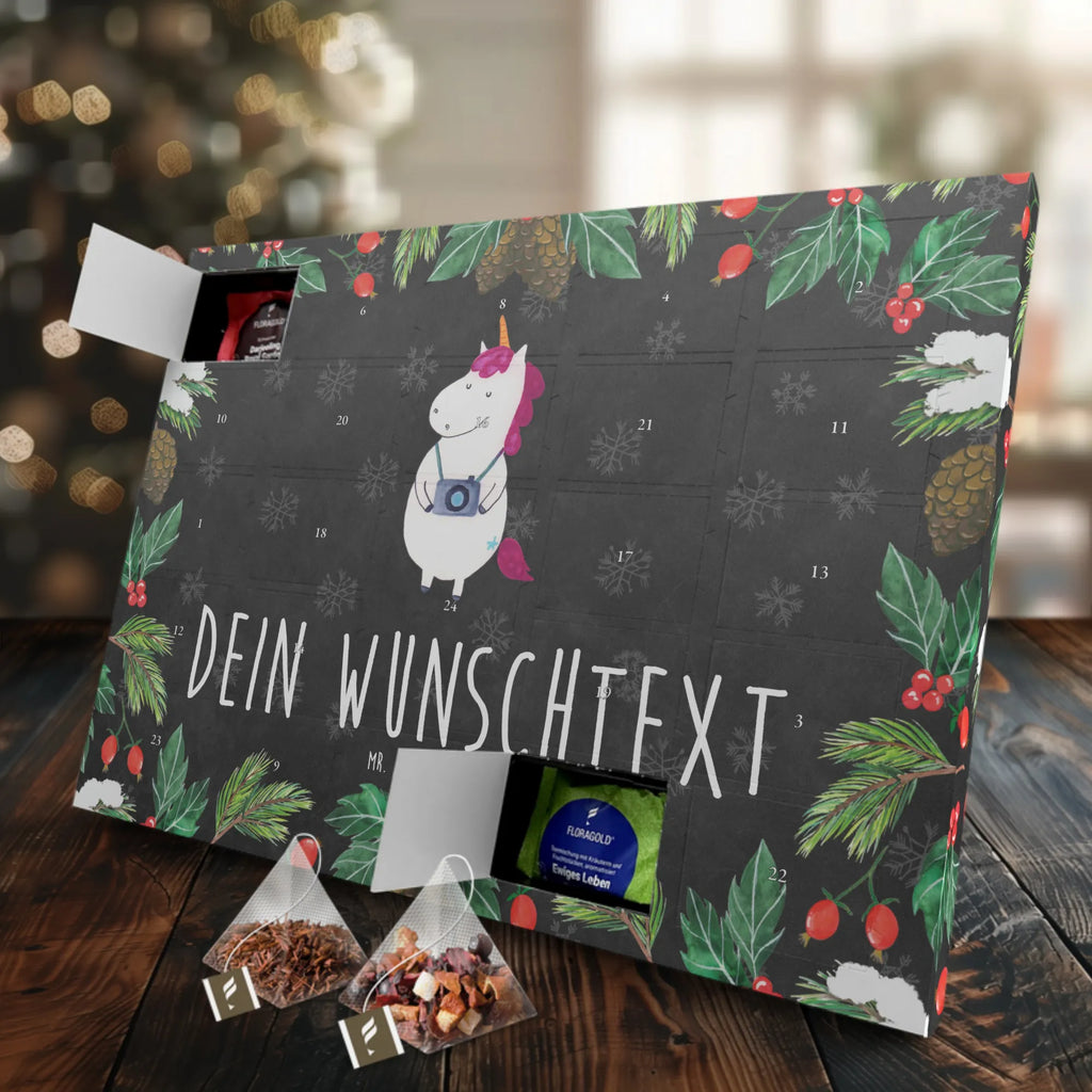 Personalisierter Tee Adventskalender Einhorn Fotograf Personalisierter Tee Adventskalender, Einhorn, Einhorn Deko, Einhörner, Unicorn, Fotograf, Kamera, Reise, Reisen, Tourist, Urlaub, Weltenbummler, Fotografie, Städtereise, Weltreise, Kurztrip