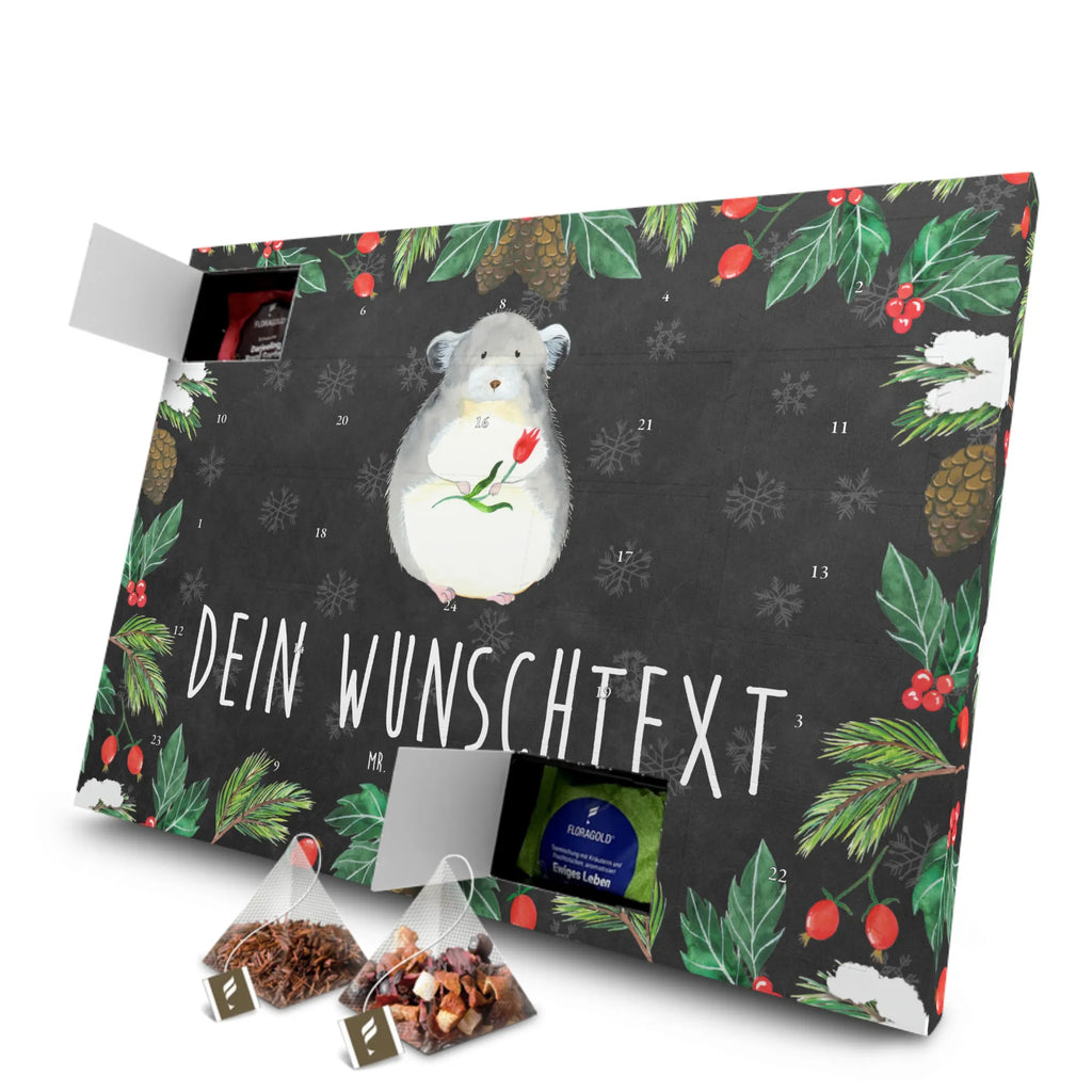 Personalisierter Tee Adventskalender Chinchilla Blume Personalisierter Tee Adventskalender, Tiermotive, Tiere, Gute Laune, Lustige Sprüche, Chinchillas, Chaos, Depressionen, Büroalltag, Kummer, Glücklichsein, Büro, Chinchilla, Liebeskummer, traurig sein