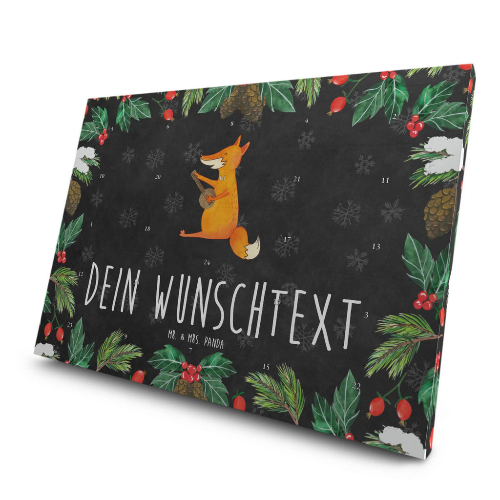 Personalisierter Tee Adventskalender Fuchs Gitarre Personalisierter Tee Adventskalender, Fuchs, Füchse, Sängerin, Gitarre, Sänger, Geschenk Musiker, Musik Spruch, Musikerin