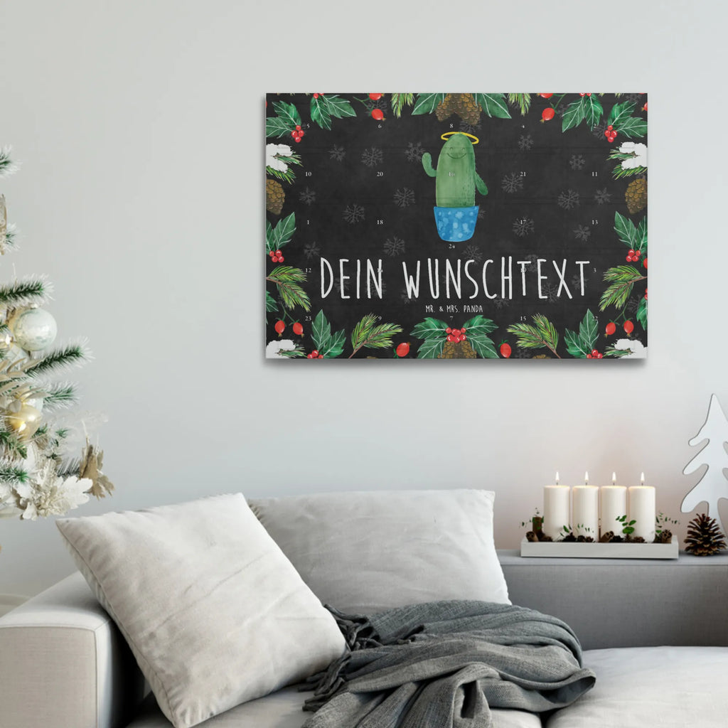Personalisierter Tee Adventskalender Kaktus Heilig Personalisierter Tee Adventskalender, Kaktus, Kakteen, Bruder, Schwestern, Schwester, Freundin, Kind, Eltern, Familie, Frech, Lustig, Heiligenschein