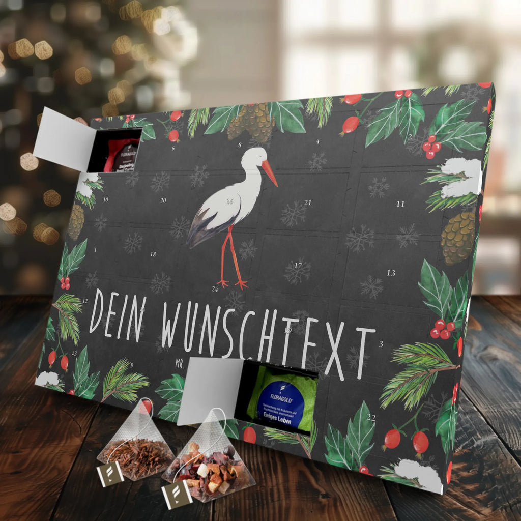 Personalisierter Tee Adventskalender Storch Personalisierter Tee Adventskalender, Tiermotive, Tiere, Gute Laune, Lustige Sprüche, Babybauch, Mutter, Baby, Geburt, Mütter, Mutter Werden, Schwanger, Storch, Schwangerschaft, Störche