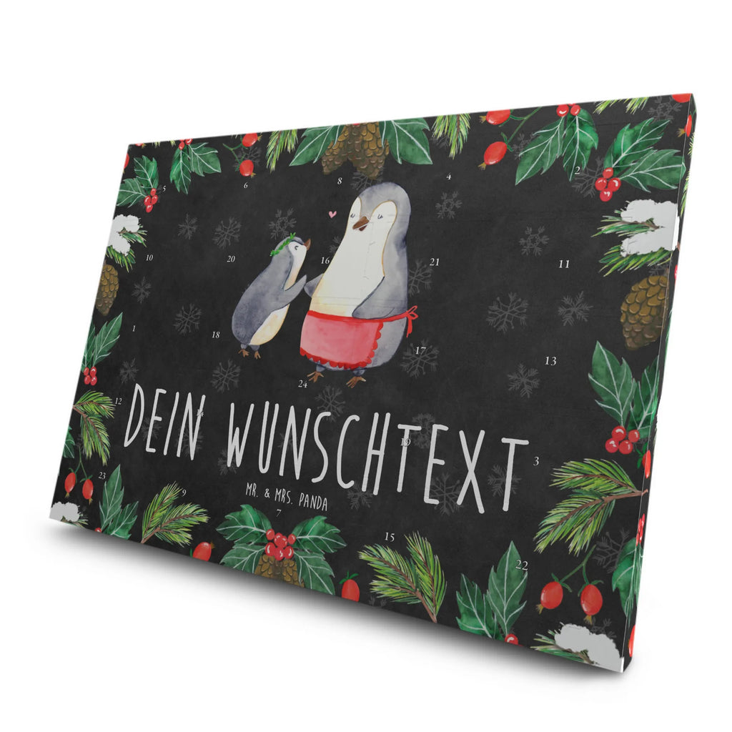 Personalisierter Tee Adventskalender Pinguin mit Kind Personalisierter Tee Adventskalender, Mama, Oma, Opa, Schwester, Papa, Bruder, Muttertag, Vatertag, Familie, Mami, Mutter, Geburststag, Geschenk, Mutti