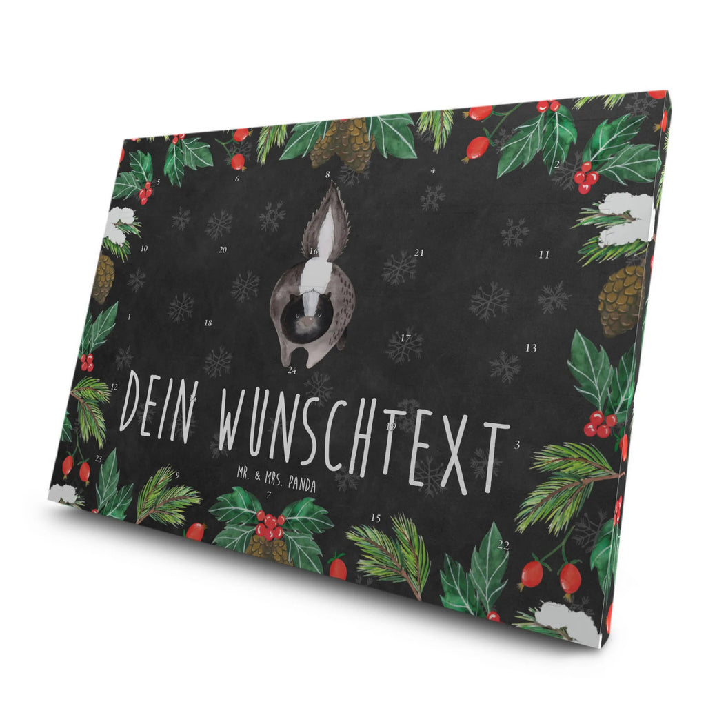 Personalisierter Tee Adventskalender Stinktier Angriff Personalisierter Tee Adventskalender, Skunk, Stinktier, Stinki, Raubtier, wütend, Wildtier, Drohung, Stinker