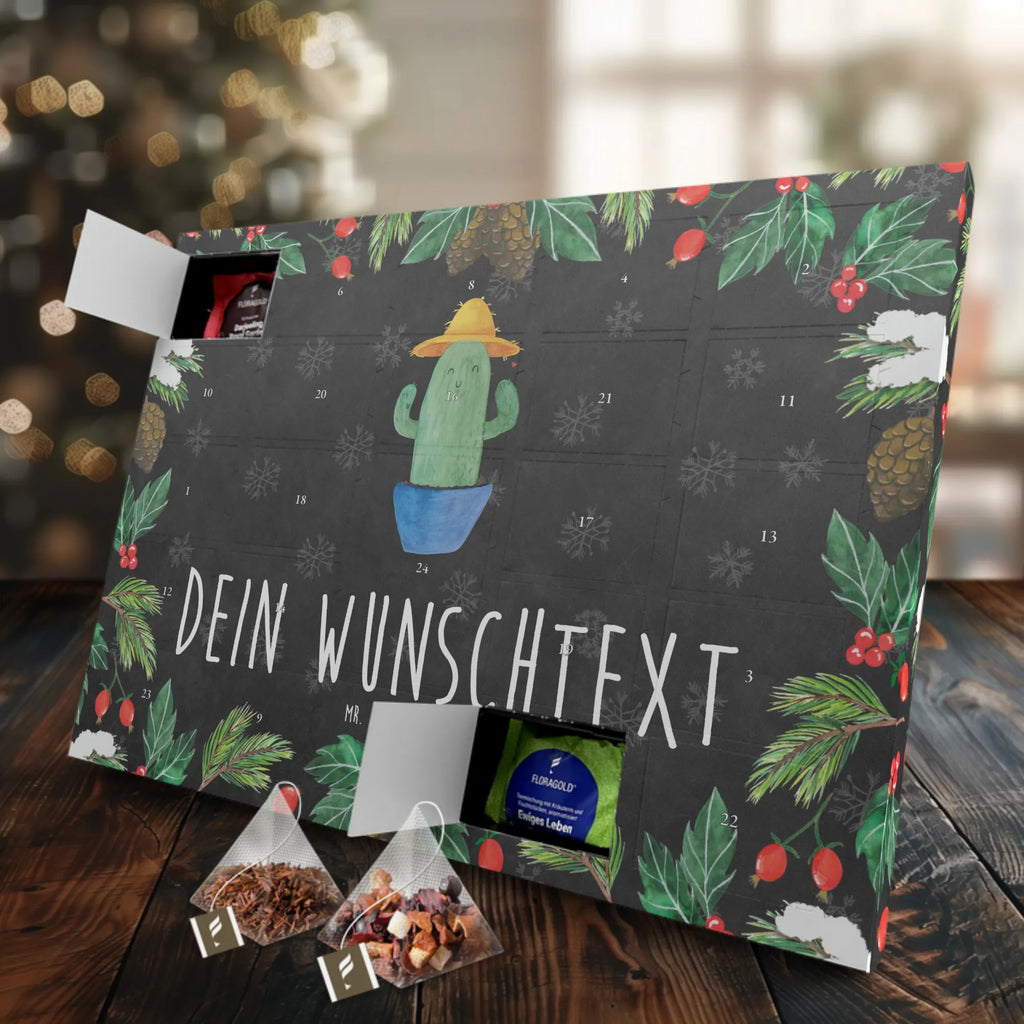 Personalisierter Tee Adventskalender Kaktus Hut Personalisierter Tee Adventskalender, Kaktus, Kakteen, Reisetagebuch, Städtetrip, Spruch, Kaktusliebe, Weltenbummler, Weltreise, Geschenkidee, Motivation, Reisen