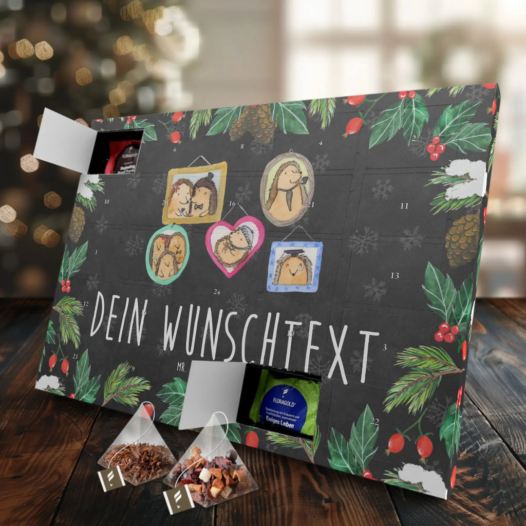 Personalisierter Tee Adventskalender Igel Familie Personalisierter Tee Adventskalender, Mama, Oma, Opa, Schwester, Papa, Bruder, Muttertag, Vatertag, Familie, Igel, Bilder, Glück, Liebe, Zusammenhalt