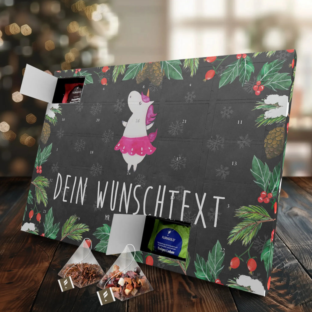 Personalisierter Tee Adventskalender Einhorn Ballerina Personalisierter Tee Adventskalender, Einhorn, Einhorn Deko, Einhörner, Unicorn, Wohnung, Feiern, Lebensfreude, Spaß, Geburtstag, Party, Lebenslust, Ballerina, Tanzen, Tänzerin