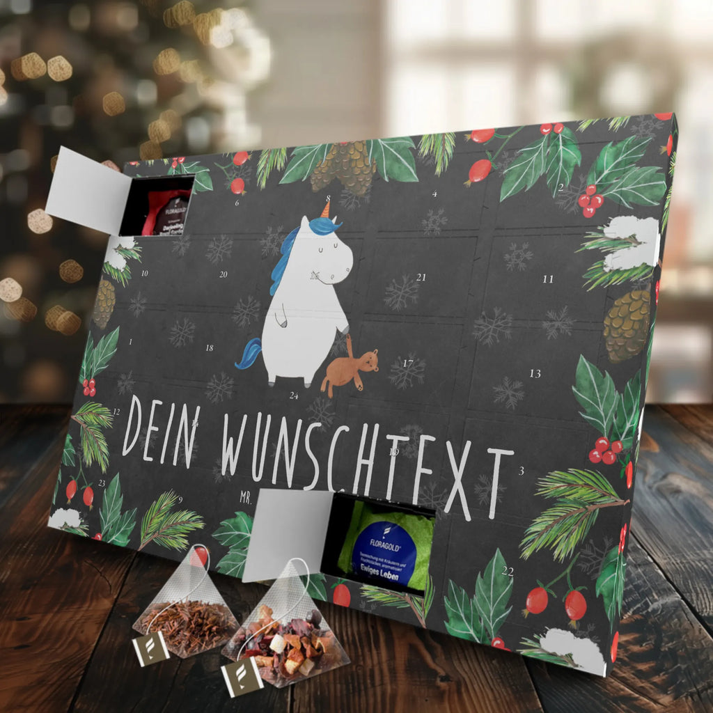 Personalisierter Tee Adventskalender Einhorn Teddy Personalisierter Tee Adventskalender, Einhorn, Einhorn Deko, Einhörner, Unicorn, Freundin, schlafen, Gute Nacht, Single, Bett, Singleleben, Träumen