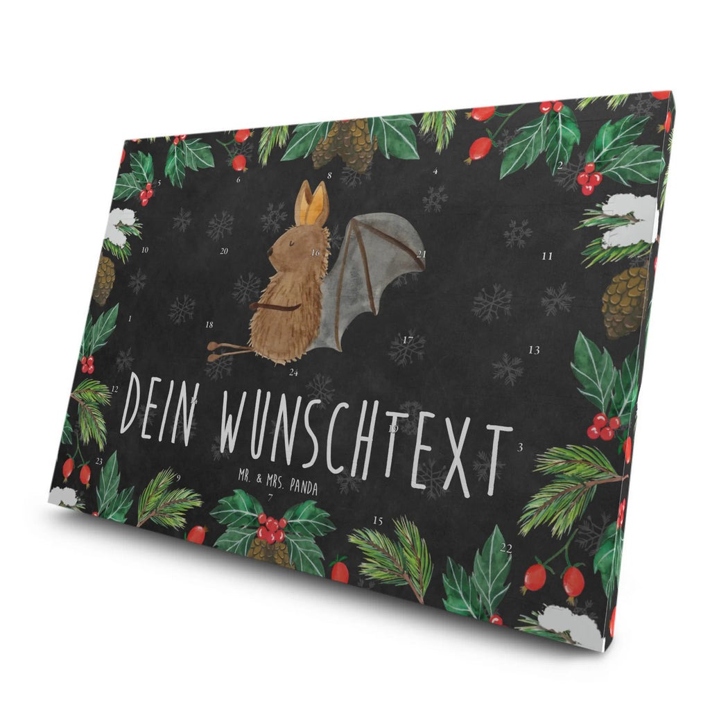 Personalisierter Tee Adventskalender Fledermaus Sitzen Personalisierter Tee Adventskalender, Tiermotive, Tiere, Gute Laune, Lustige Sprüche, Fledermaus, Fledermäuse, Motivation, Entspannen