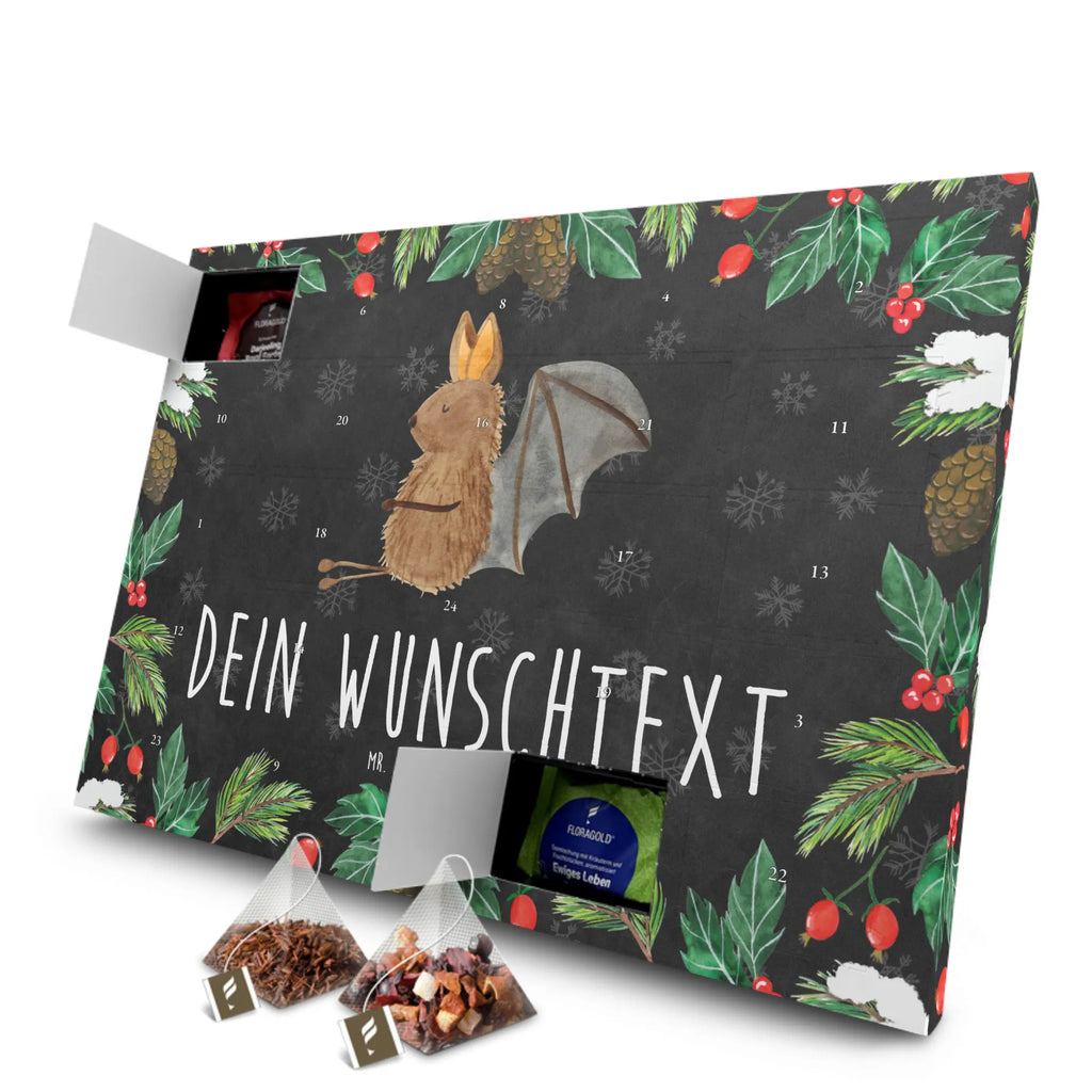 Personalisierter Tee Adventskalender Fledermaus Sitzen Personalisierter Tee Adventskalender, Tiermotive, Tiere, Gute Laune, Lustige Sprüche, Fledermaus, Fledermäuse, Motivation, Entspannen