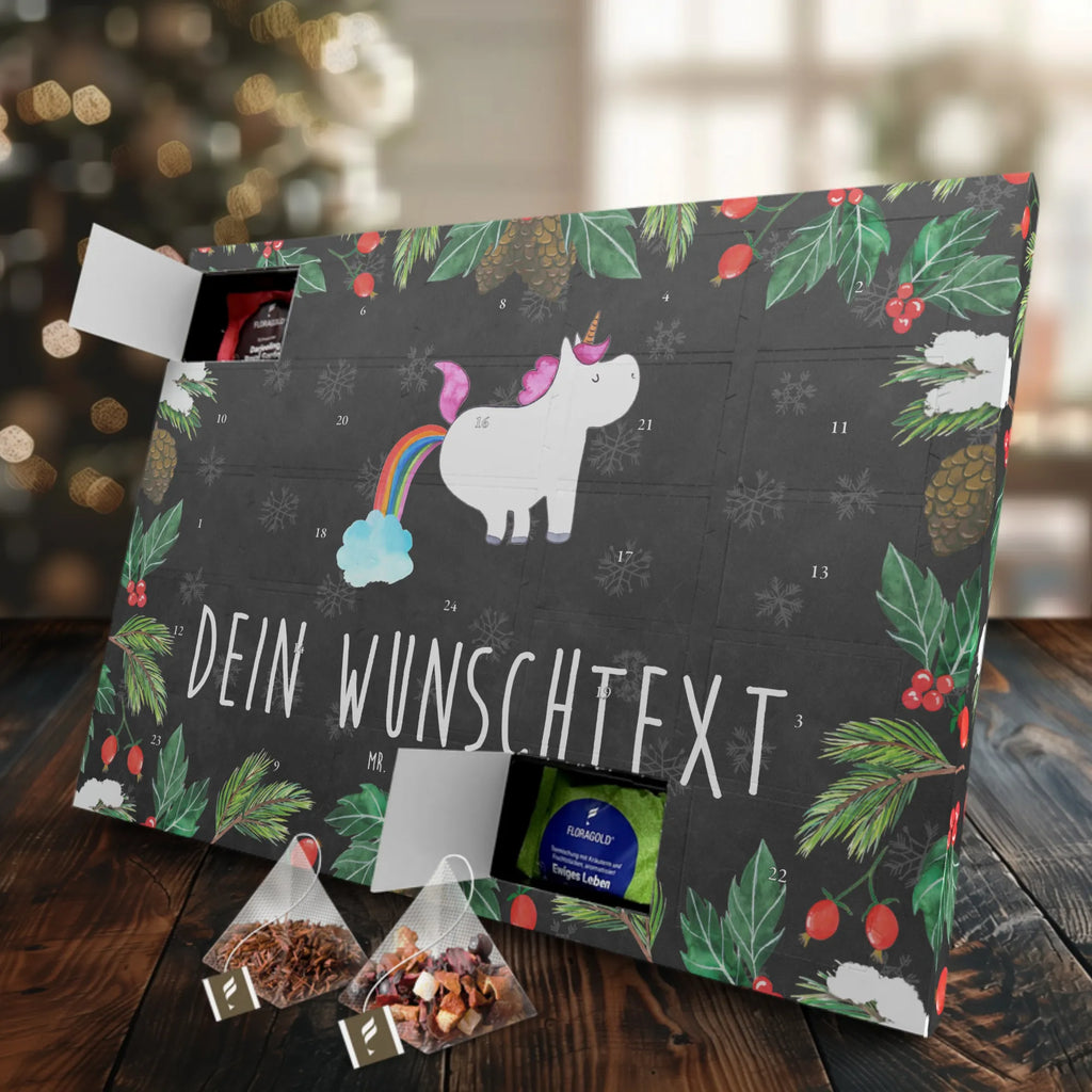 Personalisierter Tee Adventskalender Einhorn Pupsen Personalisierter Tee Adventskalender, Einhorn, Einhorn Deko, Einhörner, Unicorn, Spaß, Lustig, Pups, Erwachsenwerden, Regenbogen, Freundin, Glitzer, Einhornpower