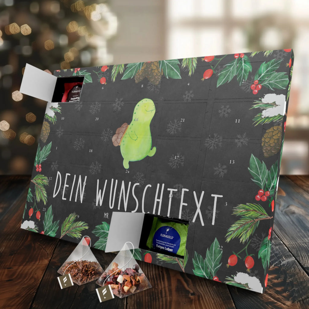 Personalisierter Tee Adventskalender Schildkröte Pfeifen Personalisierter Tee Adventskalender, Schildkröte, Fröhlich, Schildkröten, Motivation, Lebensfreude, Trennung, Depression, Glück, Neuanfang, Schildi