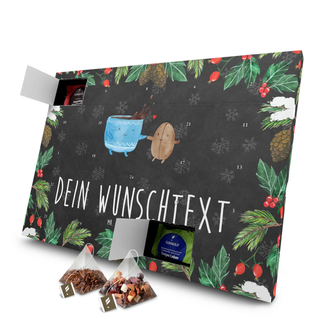 Personalisierter Tee Adventskalender Kaffee Bohne Personalisierter Tee Adventskalender, Tiermotive, Tiere, Gute Laune, Lustige Sprüche, Kaffeebohne, Genuss, Glück, Kaffee, Zufriedenheit