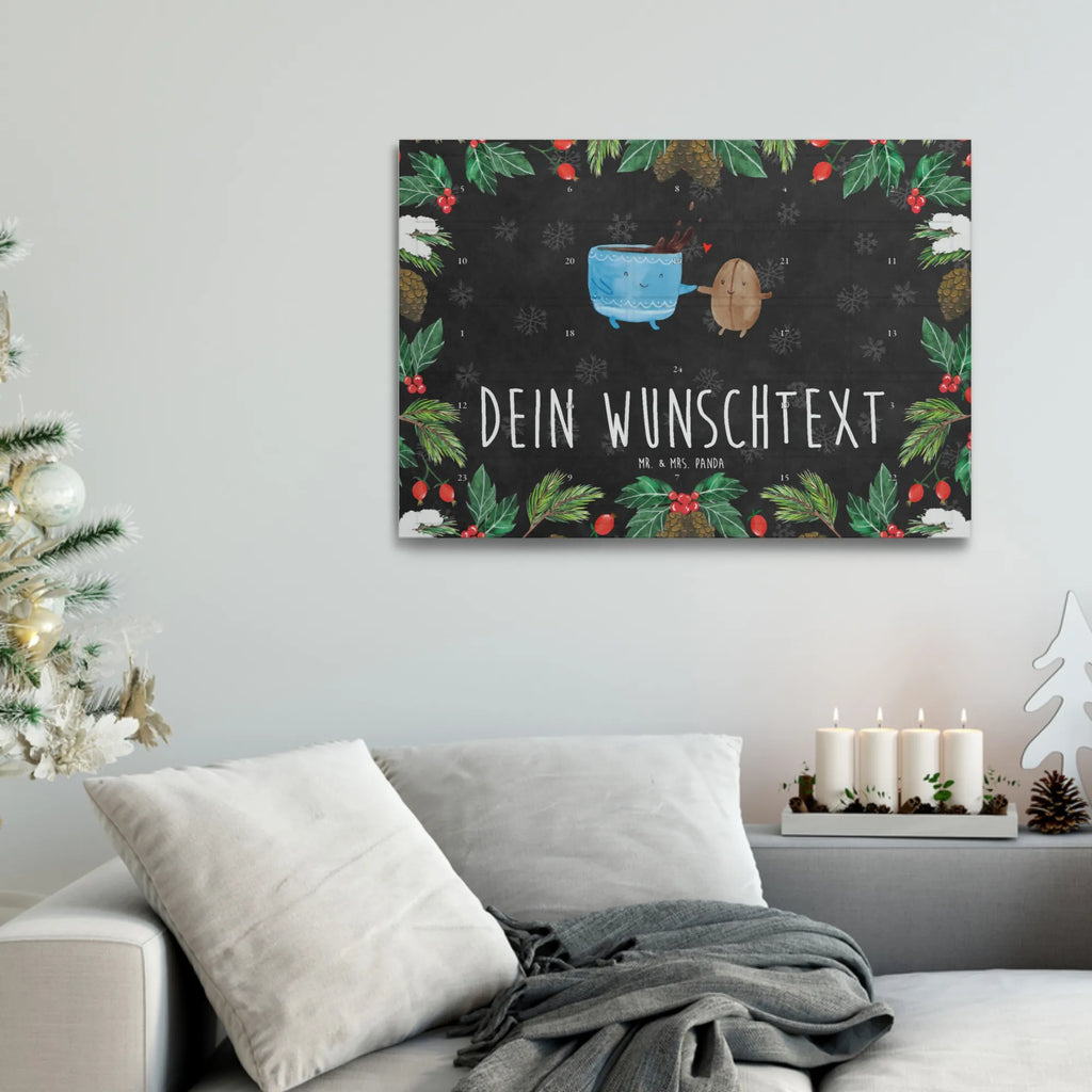 Personalisierter Tee Adventskalender Kaffee Bohne Personalisierter Tee Adventskalender, Tiermotive, Tiere, Gute Laune, Lustige Sprüche, Kaffeebohne, Genuss, Glück, Kaffee, Zufriedenheit