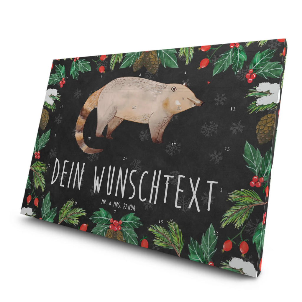 Personalisierter Tee Adventskalender Nasenbär Personalisierter Tee Adventskalender, Tiermotive, Tiere, Gute Laune, Lustige Sprüche, Nasenbär, Bär, Nasenbären, Rüsselbär