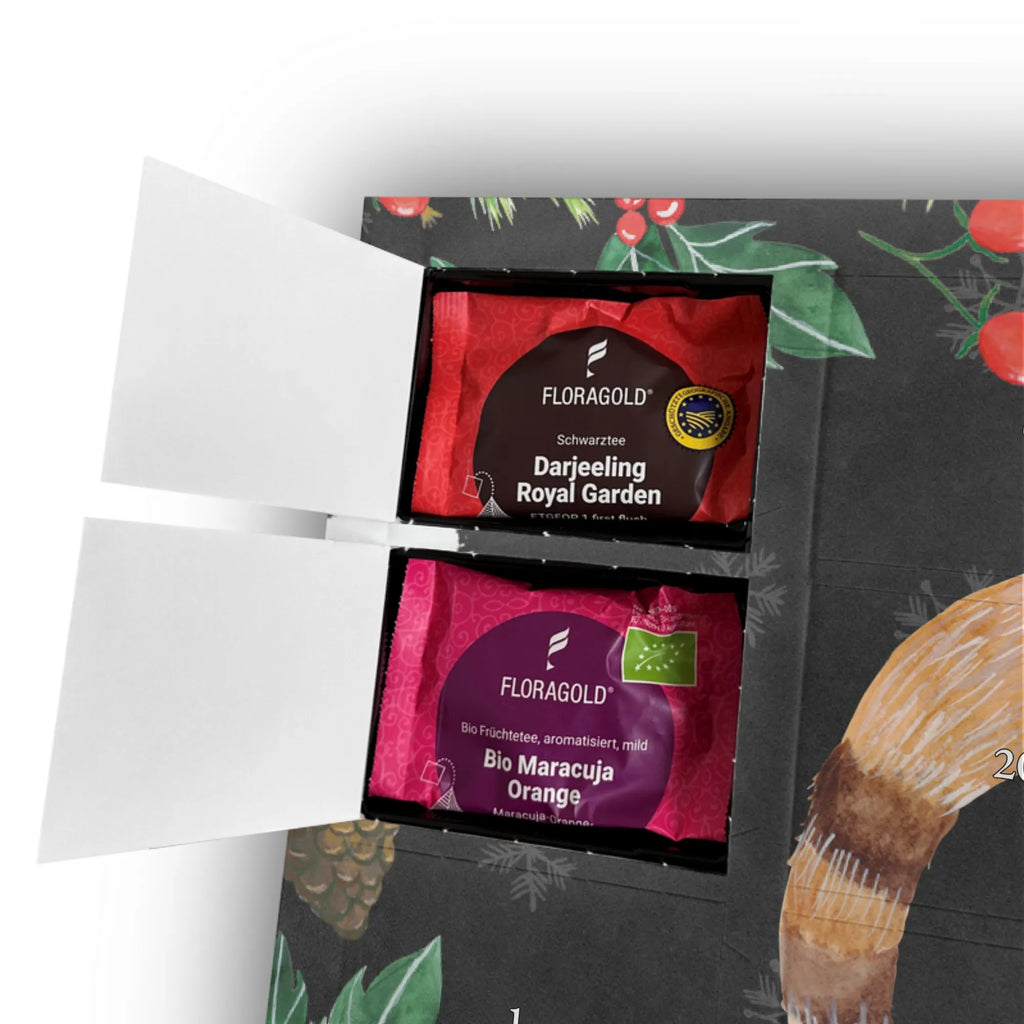 Personalisierter Tee Adventskalender Nasenbär Personalisierter Tee Adventskalender, Tiermotive, Tiere, Gute Laune, Lustige Sprüche, Nasenbär, Bär, Nasenbären, Rüsselbär