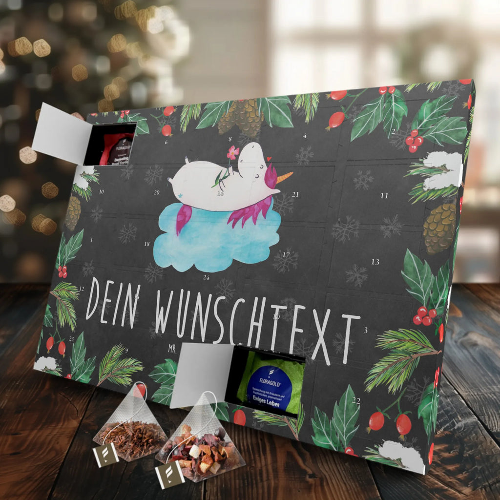 Personalisierter Tee Adventskalender Einhorn Verliebt Personalisierter Tee Adventskalender, Einhorn, Einhorn Deko, Einhörner, Unicorn, Freundin, Wolke, Verliebt, Liebe, Liebesbeweis