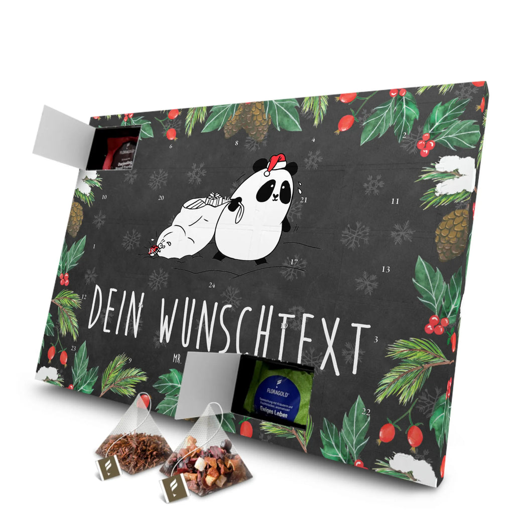  Panda Boże Narodzenie Personalisierter Tee Adventskalender