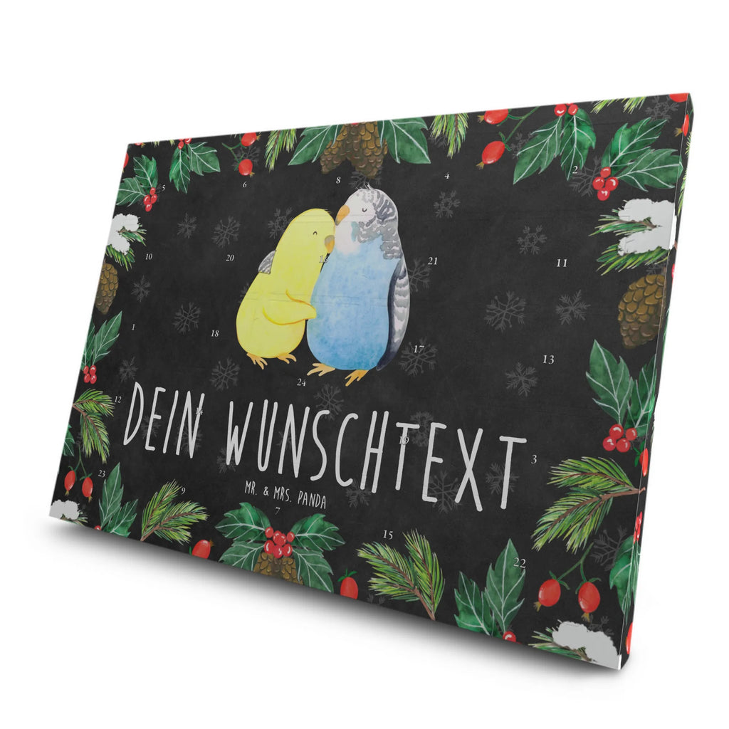Personalisierter Tee Adventskalender Wellensittich Liebe Personalisierter Tee Adventskalender, Freund, Freundin, Jahrestag, Verlobung, Liebesgeschenk, Ehefrau, Heiratsantrag, Heiraten, Hocheitstag, Ehemann, Partner, Liebe, Vertrauen, Wellensittich, Kuscheln, Nähe, Vögel