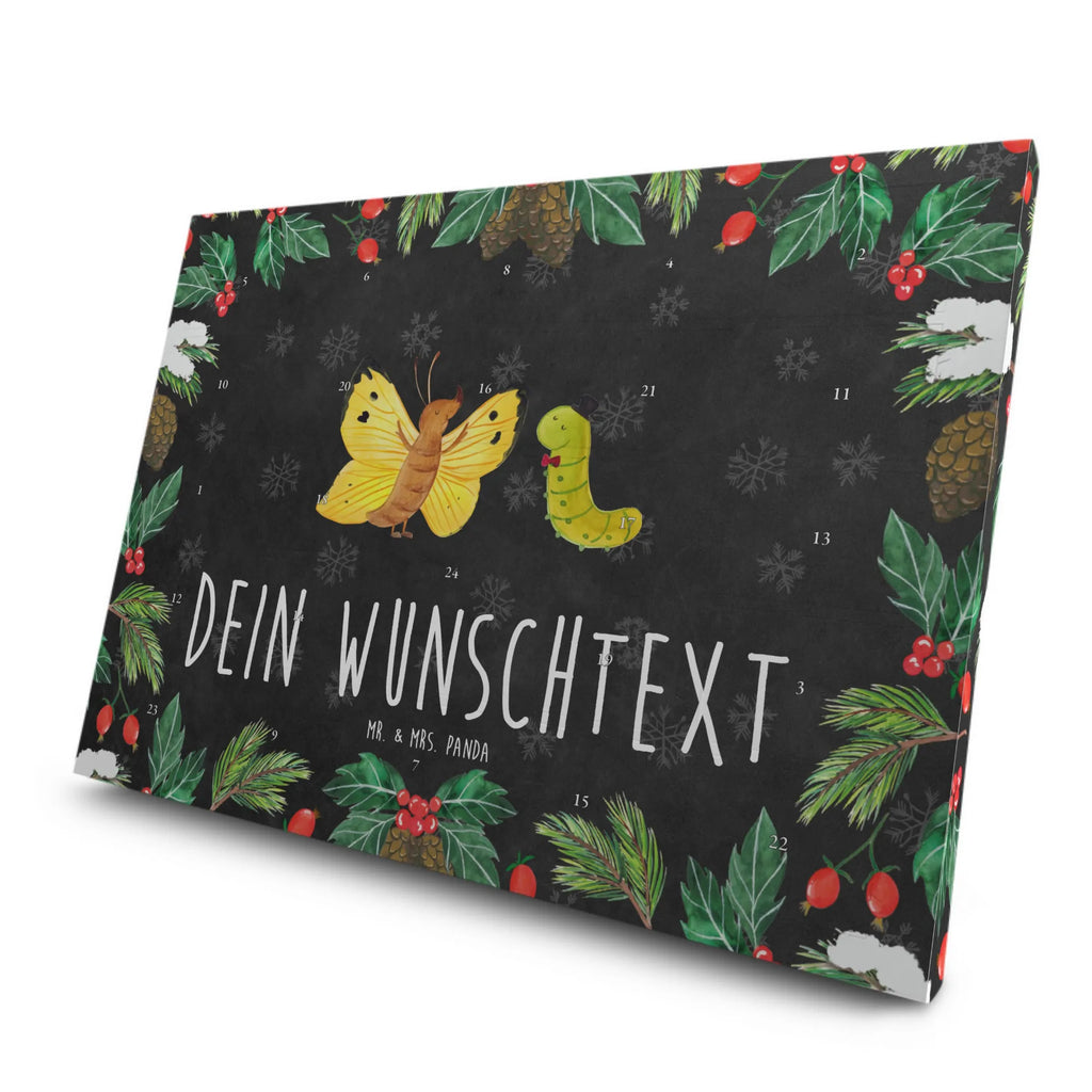 Personalisierter Tee Adventskalender Raupe Schmetterling Personalisierter Tee Adventskalender, Tiermotive, Tiere, Gute Laune, Lustige Sprüche, Kokon, Zitronenfalter, Schmetterling, Entwicklung, Hut, Raupe, Aufwachsen, Hütchen, Schönheit, Erwachsen Werden