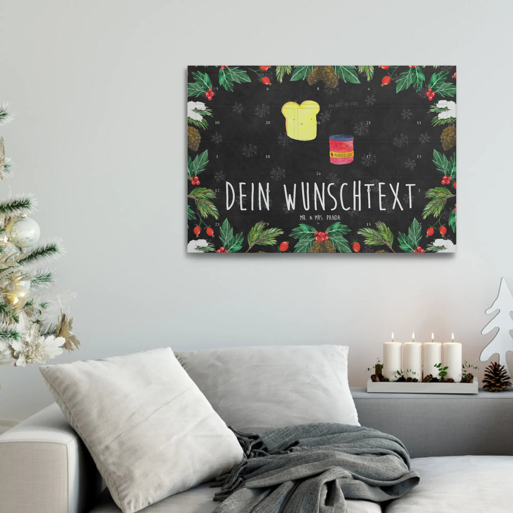 Personalisierter Tee Adventskalender Toast Marmelade Personalisierter Tee Adventskalender, Tiere, Tiermotive, Gute Laune, Lustige Sprüche, Toast, Küche Deko, Dreamteam, Brot, Frühstück Einladung, Küche Spruch, Toastbrot, Marmelade, Süße Postkarte, Süß
