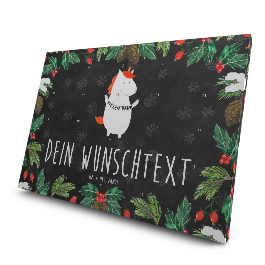 Personalisierter Tee Adventskalender Einhorn Dankeschön Personalisierter Tee Adventskalender, Einhorn, Einhorn Deko, Einhörner, Unicorn, Danksagung, Vielen Dank, Danke, Dankeschön