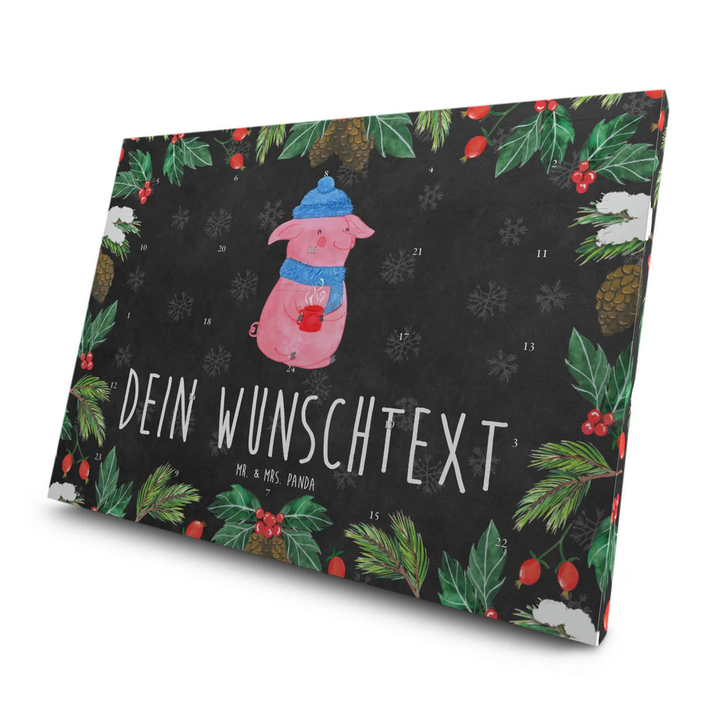 Personalisierter Tee Adventskalender Schweinchen Glühwein Personalisierter Tee Adventskalender, Advent, Heiligabend, Winter, Wintermotiv, Weihnachten, Weihnachtsdeko, Nikolaus, Spruch, Weihnachtsmarkt, Betrunken, Glühwein