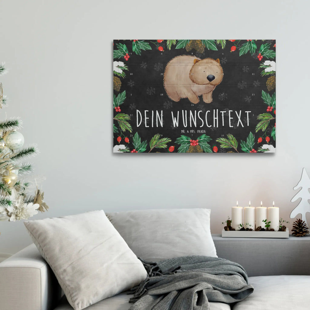 Personalisierter Tee Adventskalender Wombat Personalisierter Tee Adventskalender, Tiere, Tiermotive, Gute Laune, Lustige Sprüche, Australien, Das Leben Ist schön, Wombat, Motivation, Spruch