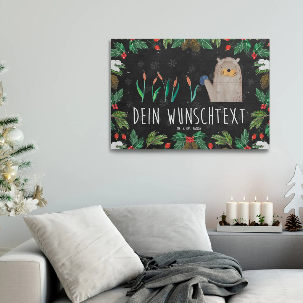 Personalisierter Tee Adventskalender Otter Stein Personalisierter Tee Adventskalender, Seeotter, Otter, Fischotter, Otter Seeotter See Otter
