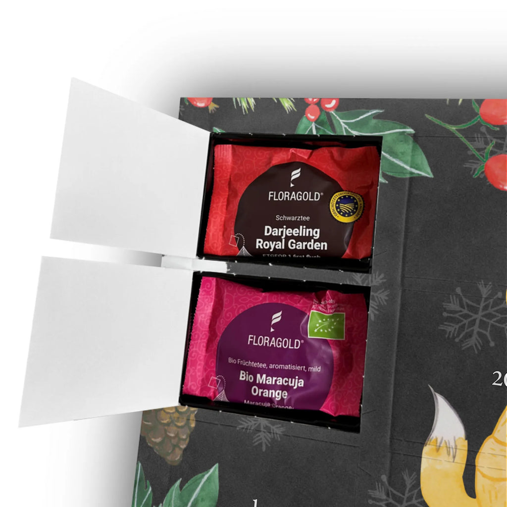 Personalisierter Tee Adventskalender Waldtiere Aloha Personalisierter Tee Adventskalender, Tiermotive, Tiere, Gute Laune, Lustige Sprüche, Wald, Waldtiere, Tanzen, Musik, Igel, Hase, Aloha, Leben, Lachen, Bär