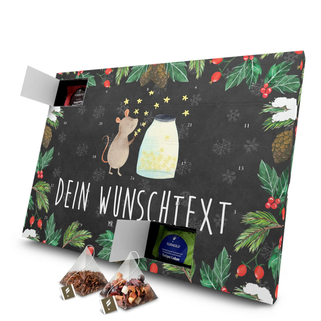 Personalisierter Tee Adventskalender Maus Sterne Personalisierter Tee Adventskalender, Tiermotive, Tiere, Gute Laune, Lustige Sprüche, Kindergeburtstag, Taufgeschenk, Erstes Kind, Schwangerschaft, Taufe, Hoffnung, Sterne, Wunsch, Geburtstag, Geburt, Kind, Maus, Träume