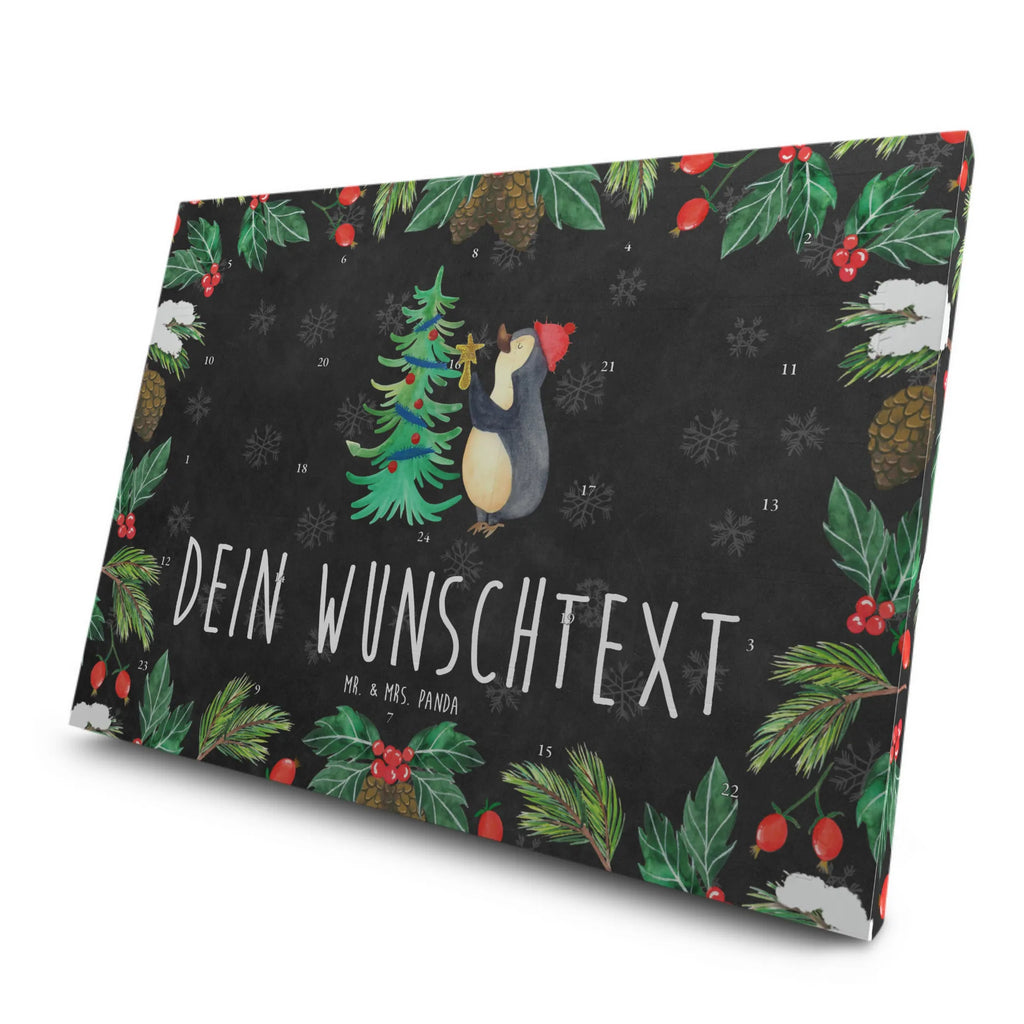 Personalisierter Tee Adventskalender Pinguin Weihnachtsbaum Personalisierter Tee Adventskalender, Nikolaus, Winter, Advent, Heiligabend, Wintermotiv, Weihnachten, Weihnachtsdeko, Pinguin