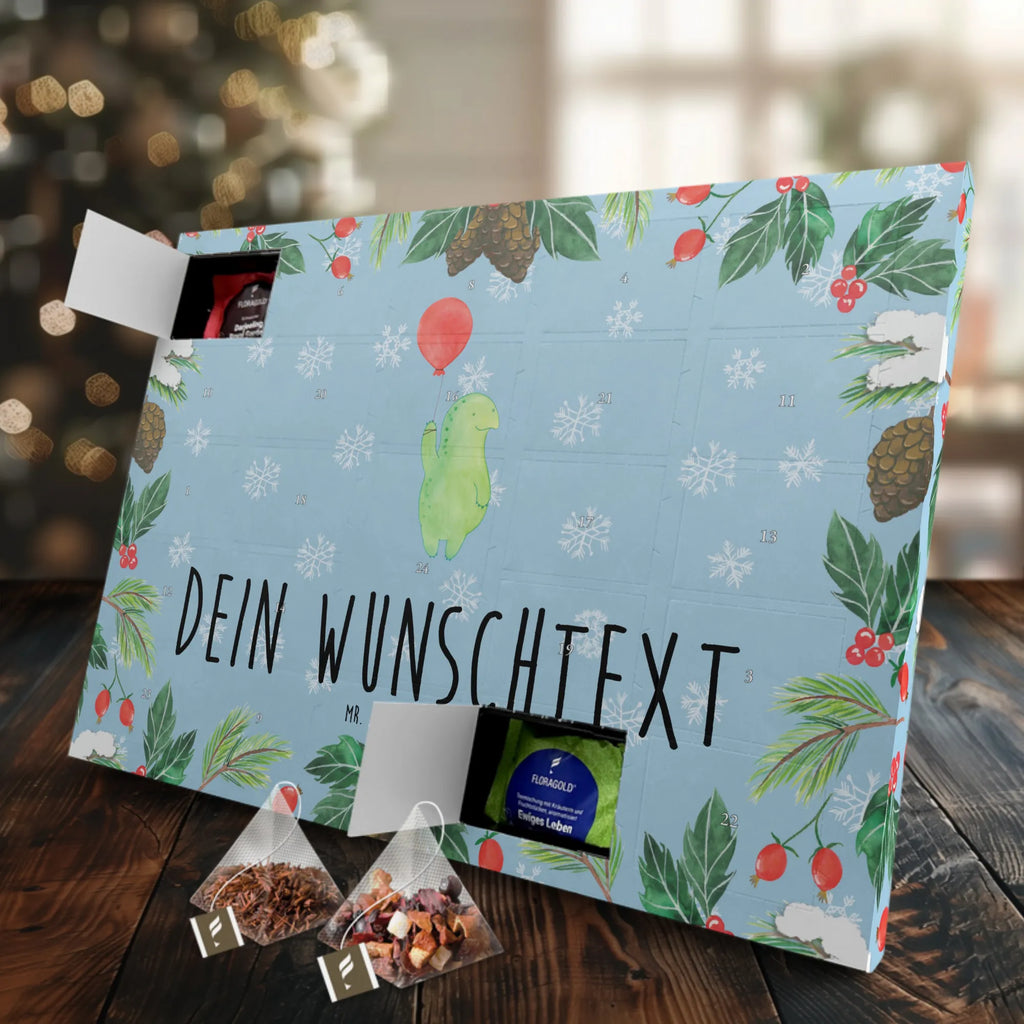 Personalisierter Tee Adventskalender Schildkröte Luftballon Personalisierter Tee Adventskalender, Schildkröte, Schildkröten, Motivation, Mutausbruch, Motivationsspruch