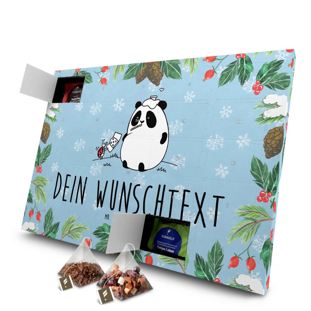  Panda Get well soon Personalisierter Tee Adventskalender