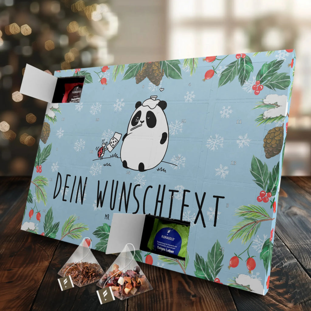  Panda Get well soon Personalisierter Tee Adventskalender