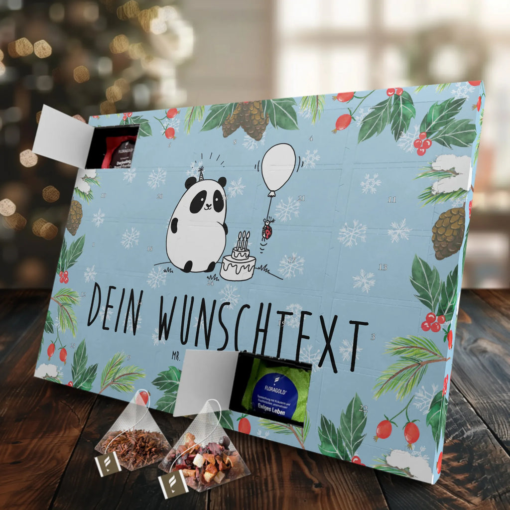  Panda urodziny Personalisierter Tee Adventskalender